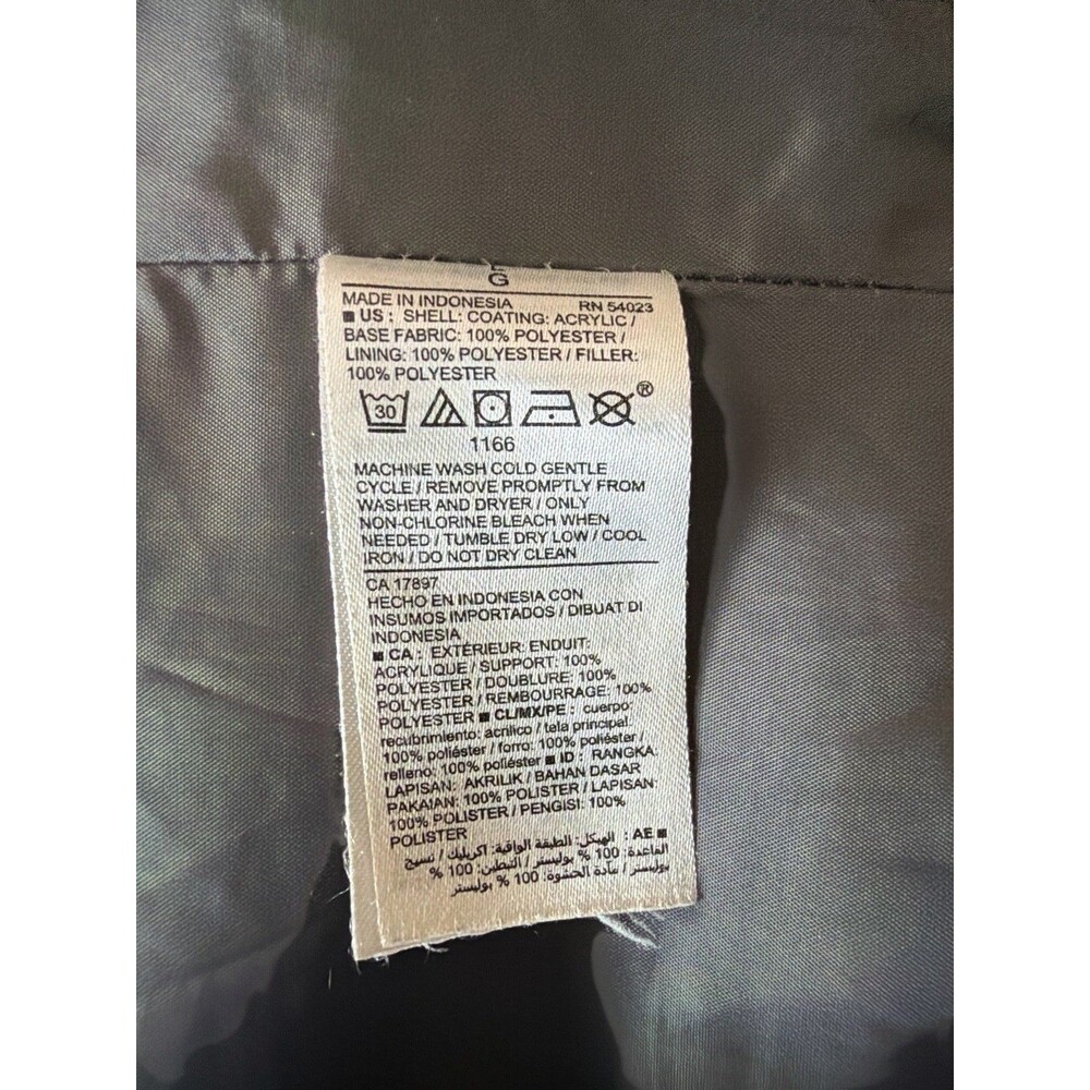 Old Navy Puffer Vest Men’s Large Black Gray Zip Up Sleeveless Jacket - Picture 7 of 8